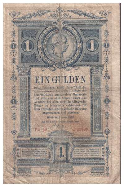 1 Gulden 1882 Franz Joseph I Ank.147