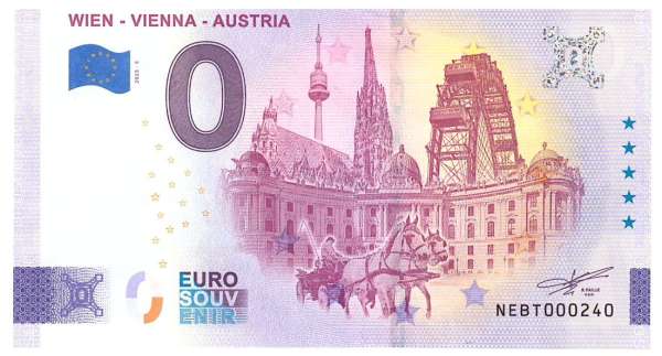 ANK.Nr. Wien Vienna Austria 0 Euro Schein 2025-5