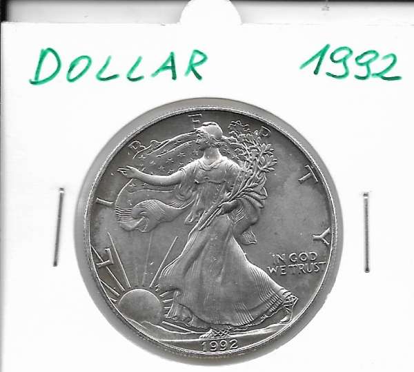 1 Dollar 1992 Silber Eagle Unze