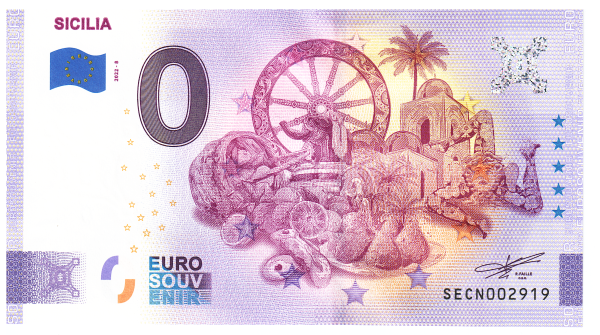 Sicilia - Unc 0 Euro Schein 2022-8 Italien