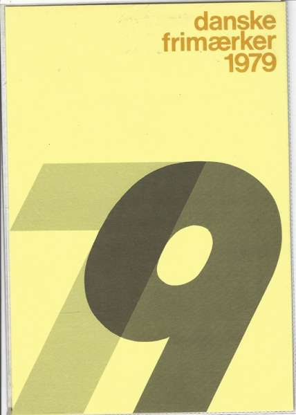 Dänische Marken Jahresset der Post 1979