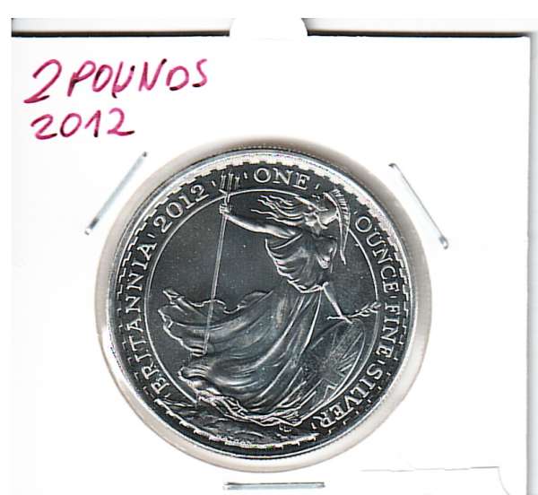 2 Pounds 2012 - Britannia - 1 Oz Silber Great Britain