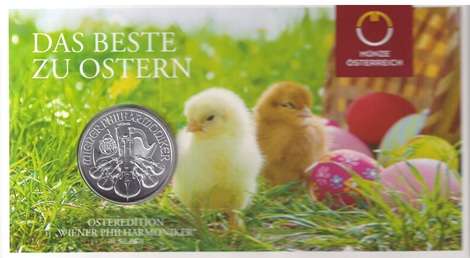 Osteredition 2026 Wiener Philharmoniker 1 Unze Feinsilber (999)