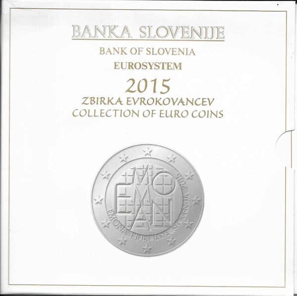 Kursmünzenset Slowenien Blister 2015