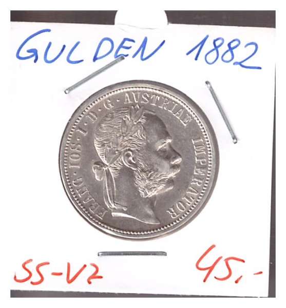 1 Gulden Fl 1882 Silber Franz Joseph I