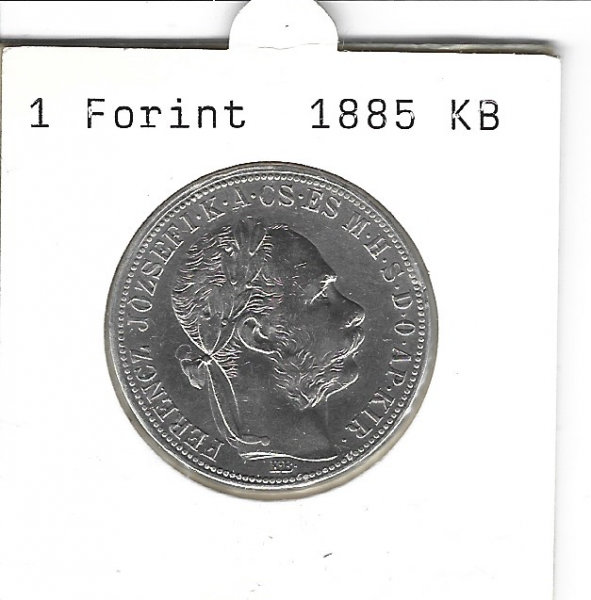 1 Gulden Forint 1885 KB Silber Franz Joseph