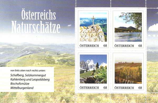 Österreichs Naturschätze 4 ME 4.16.2018 Marken Edition 4 Auflage 1000 Stück