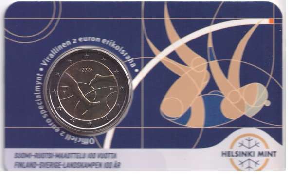 2 Euro Finnland 2025 Leichtathletik Folder Frau