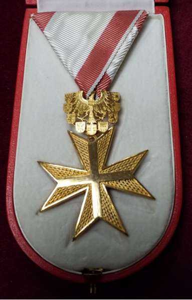 Goldenes Ehrenzeichen für Verdienste der Republik Österreich Reitterer Ovale Box