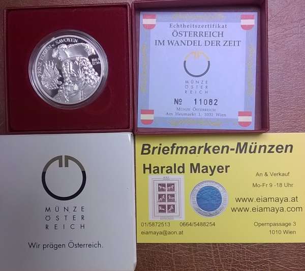 20 Euro 2002 Die Barockzeit PP Silber ANK Nr.2