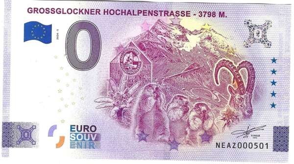 ANK.Nr. 97 Grossglockner Hochalpenstrasse 0 Euro Schein 2024-5