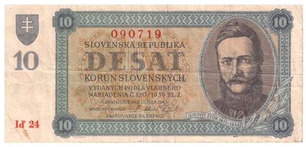 Slowakei - 10 Korun 1943 Pi.6