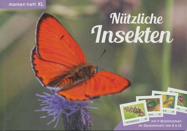 Marken Heft XL Nützliche Insekten mit 9 Marken