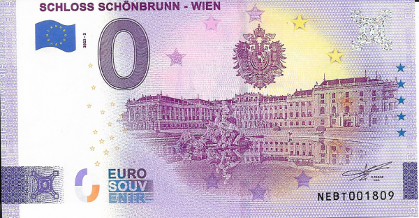 Schloss Schönbrunn 0 Euro Schein 2023-2