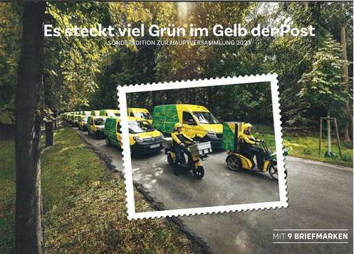 Es steckt mehr Grün im Gelb der Post Marken Edition 9 Me