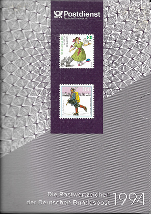 Postwertzeichen der Bundesrepublik Deutschland 1994 postfrisch komplett Luxus!
