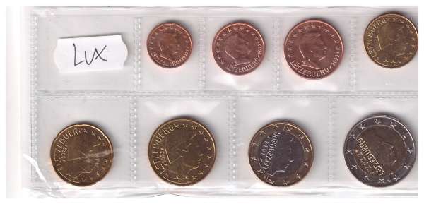 1,2,5,10,20,50,1,2 Set lose Luxemburg gemischt