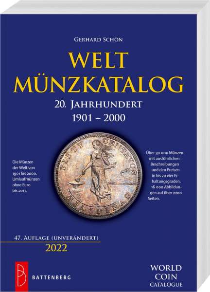 Weltmünzkatalog 1900 - 2000 Battenberg 47 Auflage 2022