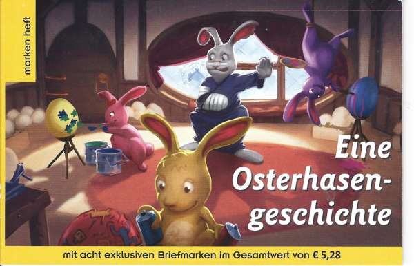 Eine Osterhasen Geschichte Markenheft mit 8 Marken