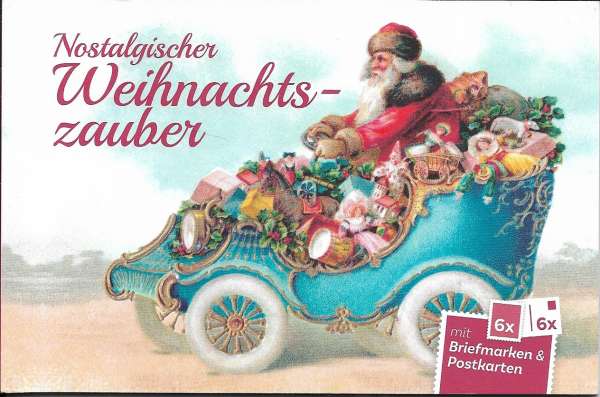 Nostalgischer Weihnachtszauber Postkartenheft mit 6 Marken