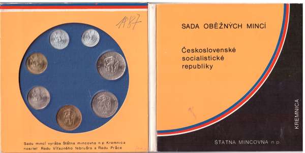 Tschechoslowakei KMS 1987 / UNC