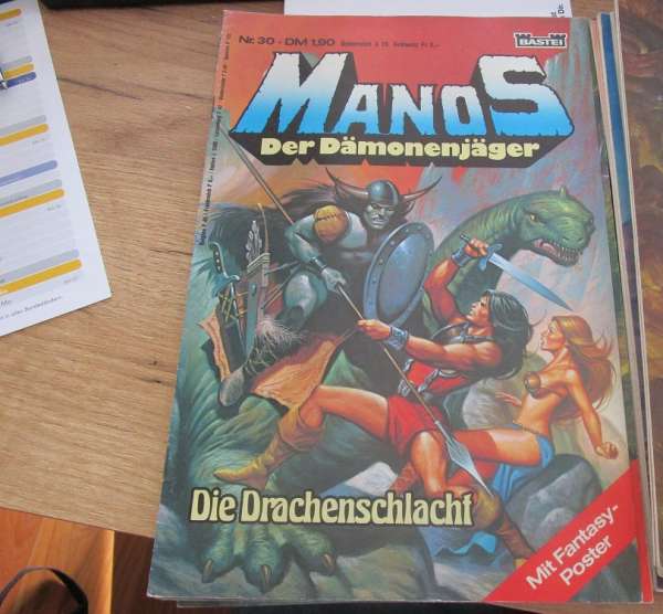 Manos Der Dämonenjäger Nr.30 Bastei mit Poster