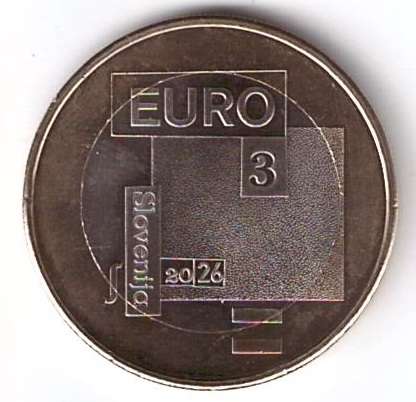 3 Euro Slowenien 2026 Srecko Kosovel