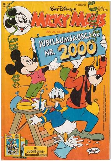 Micky Maus Jubiläumsausgabe Nr. 2000 1994
