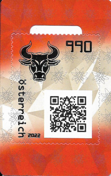 Crypto Stamp 5 - Stier Schwarz crypto stamp edition Postfrisch