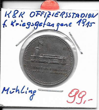 100 Heller KGL K&K Offiziersstadion für Kriegsgefangene 1915