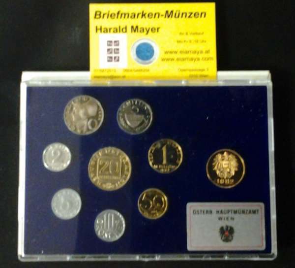 1982 Jahressatz Kursmünzensatz KMS Mintset