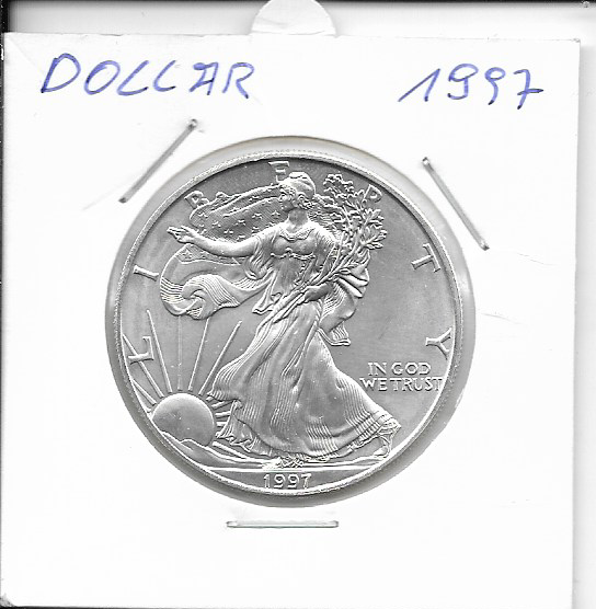 1 Dollar 1997 Silber Eagle Unze