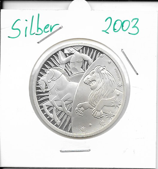 2003 Kalendermedaille Jahresregent Silber