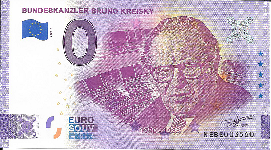 ANK.Nr.44 Bundeskanzler Bruno Kreisky Unc 0 Euro Schein 2020-1
