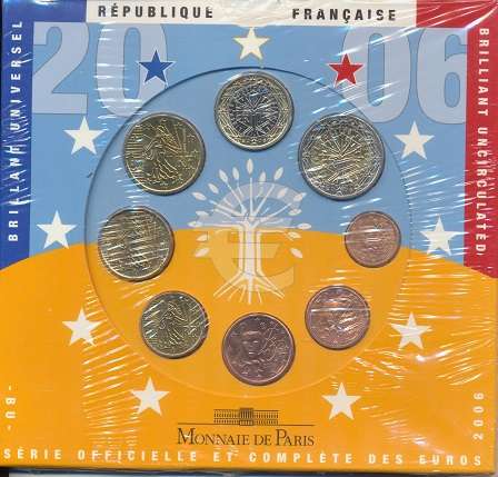 Frankreich 2006 Kursmünzenset KMS Coinset Blister