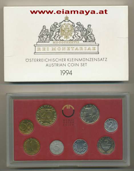 1994 Jahressatz Kursmünzensatz KMS Mintset