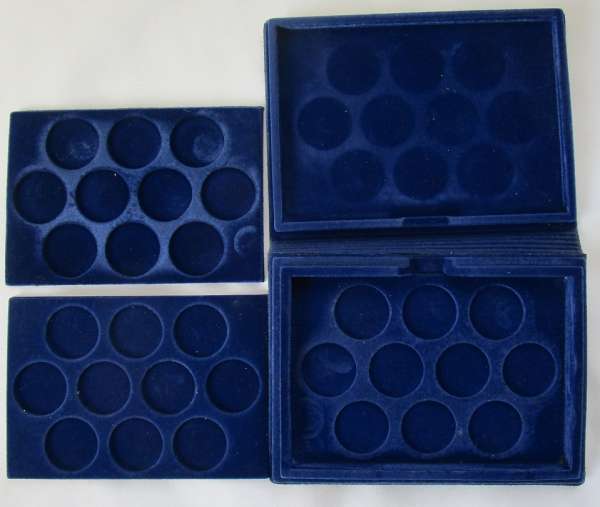 Münzen Sammel Box Blau gebraucht 20x15cm