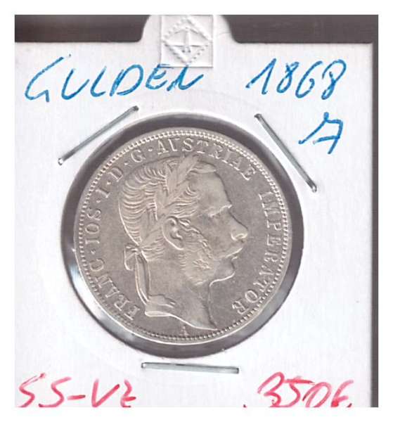 1 Gulden Fl 1868 A Silber Franz Joseph I