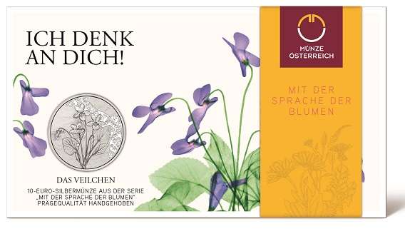 10 Euro 2024 Das Veilchen Silber HgH Ank. Nr.