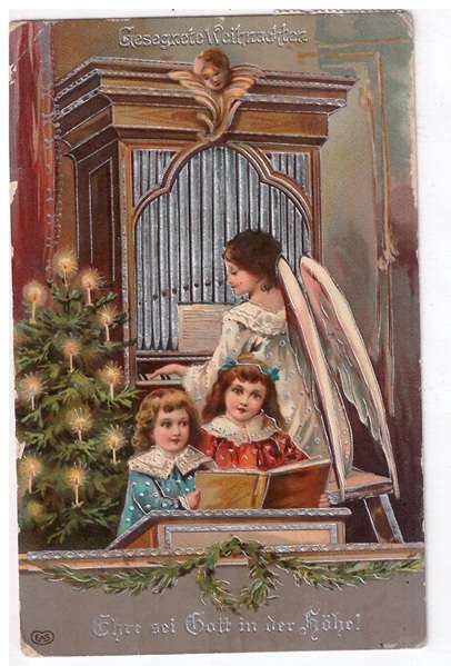 Gesegnete Weihnachten Ehre sei Gott in der Höhe ca. 1910