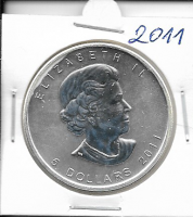 5 DOLLAR 2011 Canada Maple Leaf  Silber 1 Unze 5 DOLLAR 2011 Canada Maple Leaf  Silber 1 Unze