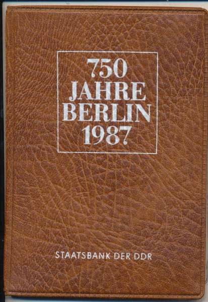 ORIGINAL DDR MÜNZEN 750 JAHRE BERLIN 1987 STAATSBANK DER DDR