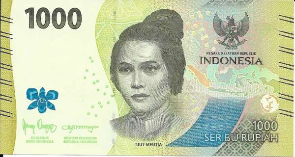Indonesien– 1000 Rupiah (2022) , (P) Erh. UNC