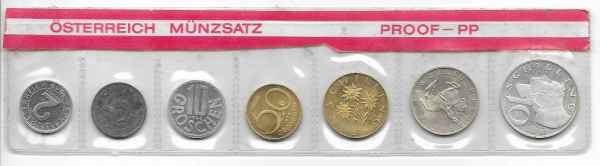 1966 Jahressatz Kursmünzensatz KMS Mintset
