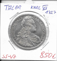 Taler Karl VI 1727 Hall RDR Taler Karl VI 1727 Hall RDR