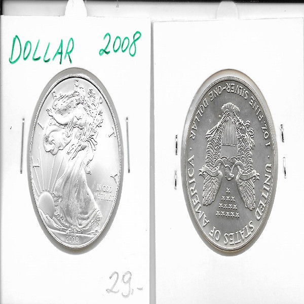 1 Dollar Silber Eagle Unze 2008