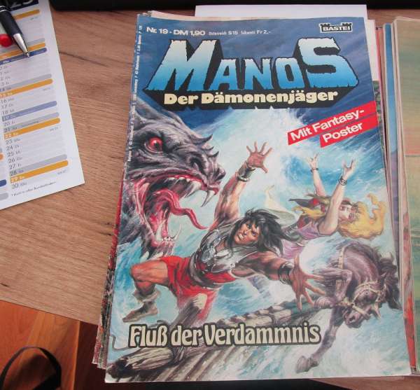 Manos Der Dämonenjäger Nr.19 Bastei mit Poster