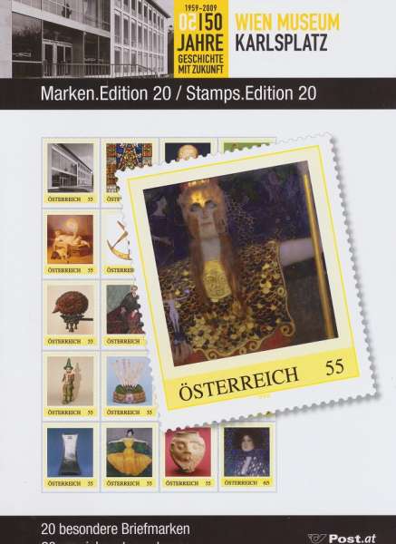 150 Jahre Geschichte mit Zukunft Wien Museum Karlsplatz Marken Edition 20 Postfrisch