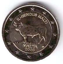 2 Euro Malta 2025 Ochse lose