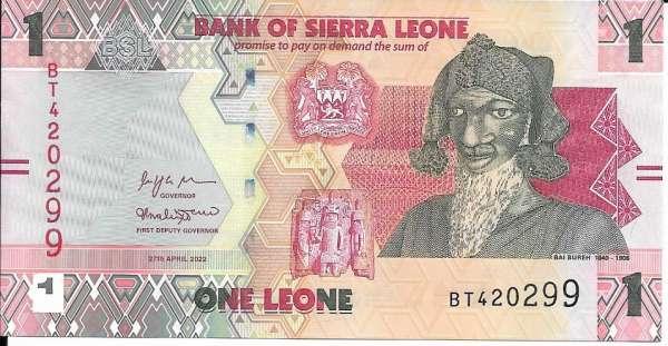 Sierra Leone– 1 Leon (2022) , (P129) Erh. UNC